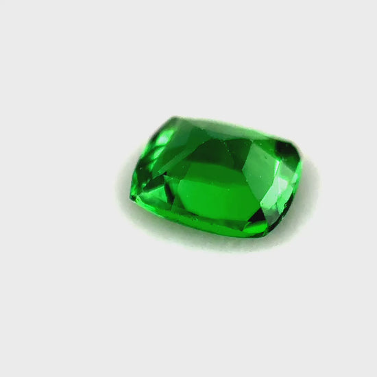 0.41 ct Rectangular Vivid Green Tsavorite Garnet
