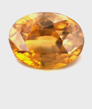 5.13 ct Oval Brownish-Yellow Zircon