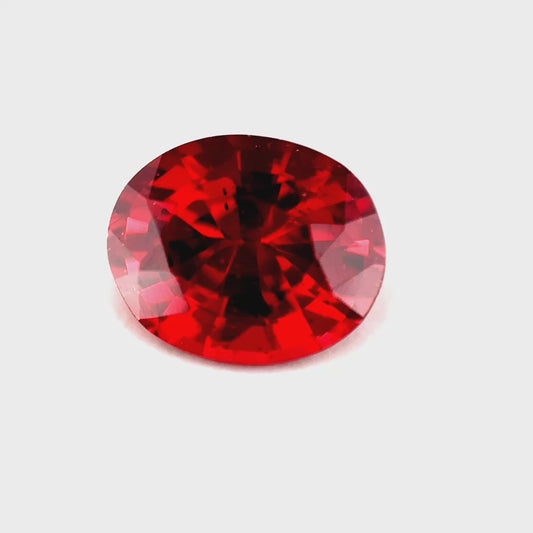 1.88 ct Oval Red Rhodolite