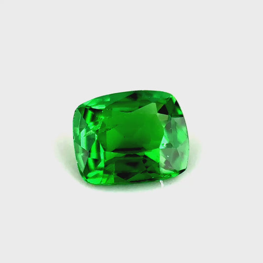 0.41ct Rectangular Vivid Green Tsavorite Garnet