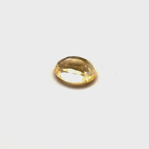 0.79 ct Mixed Oval Cut Yellow (Vivid) Unheated Yellow Sapphire Certified