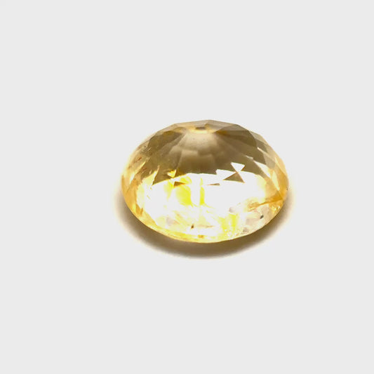 1.62 ct Oval Yellow Unheated Sapphire