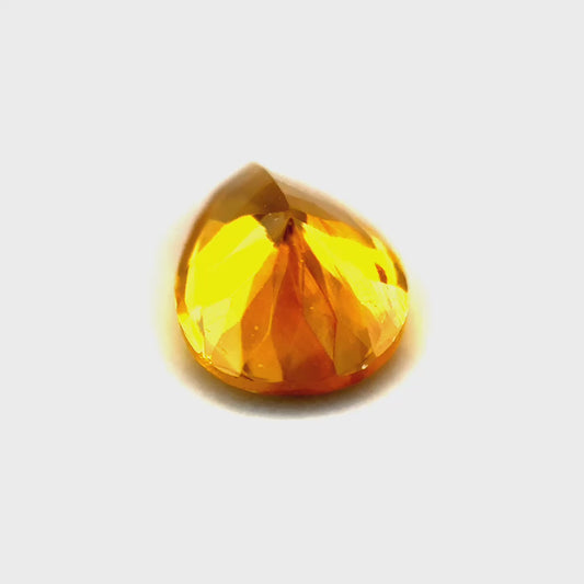 1.60 ct Pear Shaped Brownish-Yellow Zircon