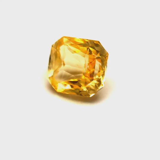 1.23 ct Octagonal Yellow Sapphire