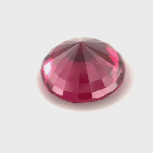 3.11 ct Round Purplish-Red Rhodolite Garnet