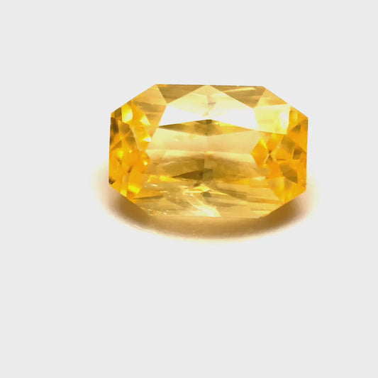 2.07 ct Octagonal Yellow Sapphire