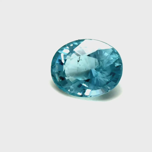 1.02 ct Oval Pale Blue Aquamarine