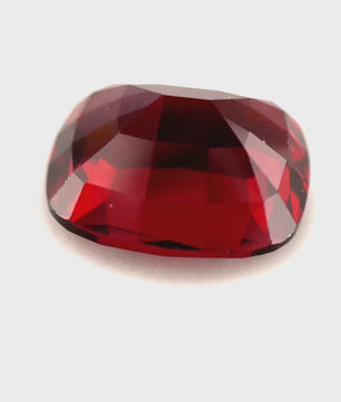 4.31 ct Rectangular Red Rhodolite Garnet