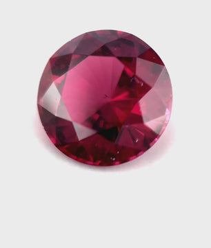 3.11 ct Round Purplish-Red Rhodolite Garnet