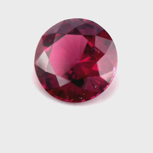 3.11 ct Round Purplish-Red Rhodolite Garnet
