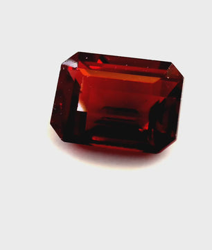 3.14 ct Octagonal Red Rhodolite Garnet