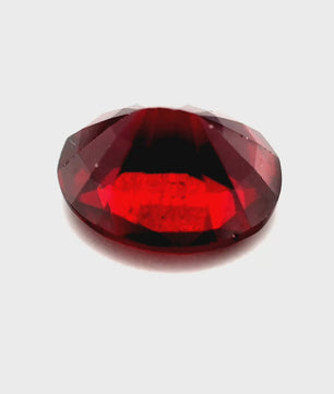 5.47 ct Oval Red Rhodolite Garnet