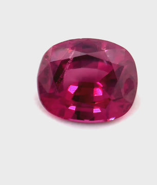 2.10 ct Cushion Purplish-Pink Rhodolite Garnet