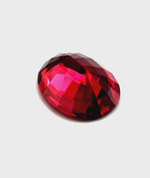 3.09 ct Oval Purplish-Red Rhodolite Garnet