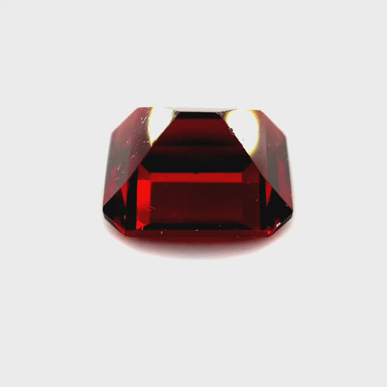 4.30 ct Octagonal Red Rhodolite Garnet