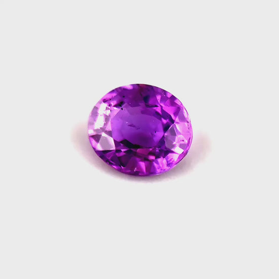 0.81 ct Oval Reddish-Pink Sapphire