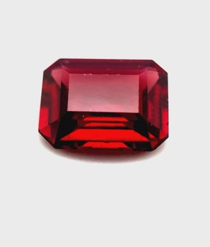 3.90 ct Octagonal Red Rhodolite Garnet