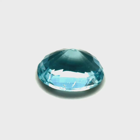 1.02 ct Oval Pale Blue Aquamarine