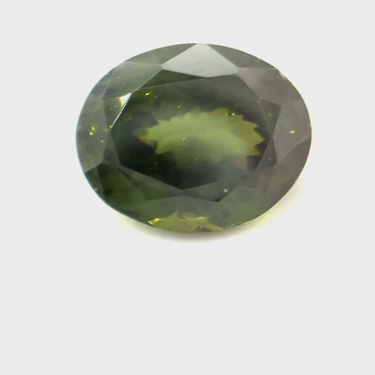 3.11 ct Oval Green Zircon
