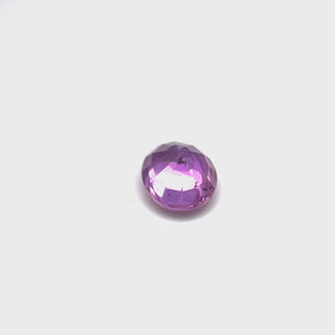 0.81ct Step Oval Cut Reddish Pink Unheated Pink Sapphire Certified