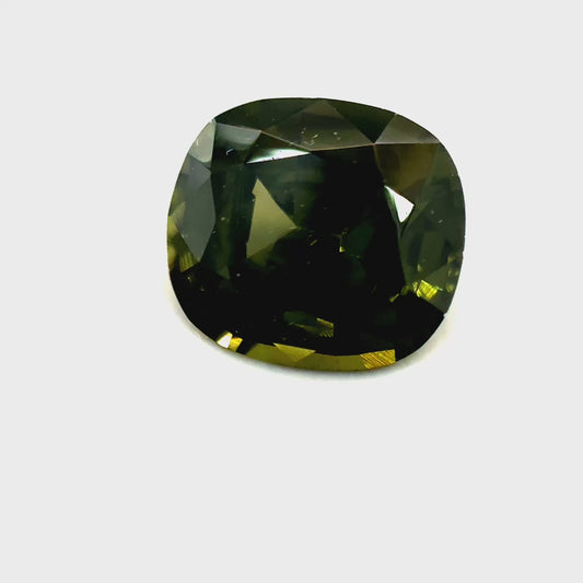 2.25 ct Cusion Green Zircon