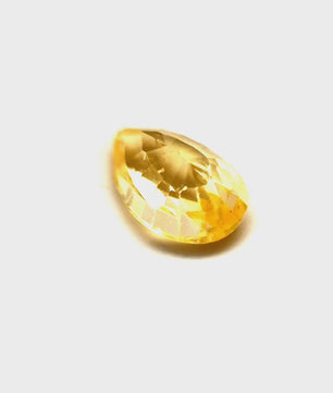0.81ct Pear Shaped Vivid Yellow Sapphire