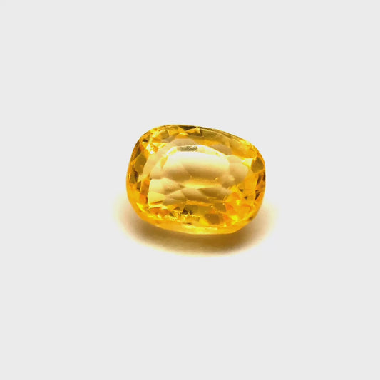 0.86 ct Rectangular Vivid Yellow Sapphire