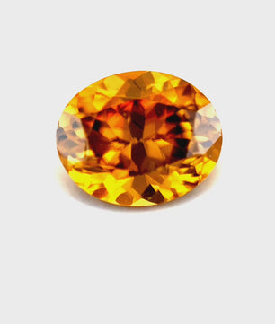 2.07 ct Oval Brownish-Yellow Zircon