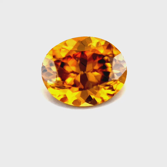 2.07 ct Oval Brownish-Yellow Zircon