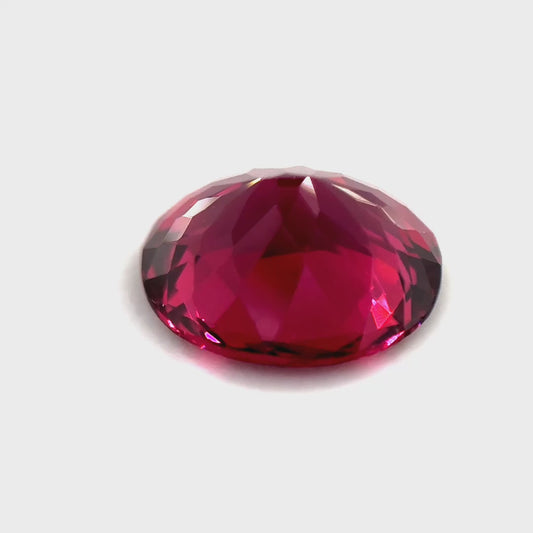 2.21ct Oval Red Rhodolite Garnet
