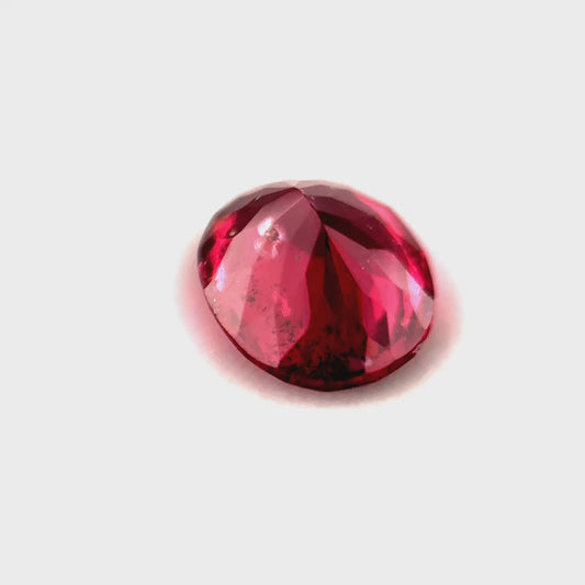 1.45 ct Oval Purplish-Red Rhodolite