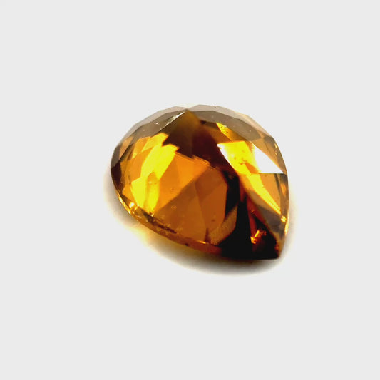 2.49 ct Pear Shaped Brownish-Yellow Zircon