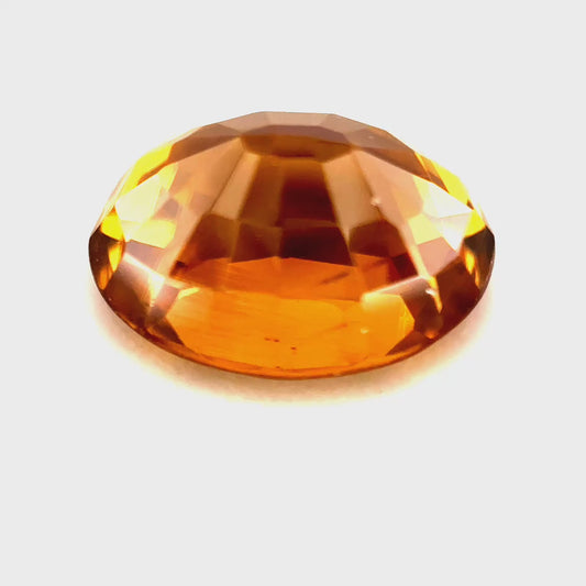 5.13 ct Oval Brownish-Yellow Zircon