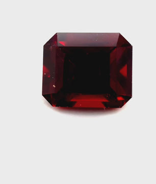4.3 ct Octagonal Red Rhodolite Garnet