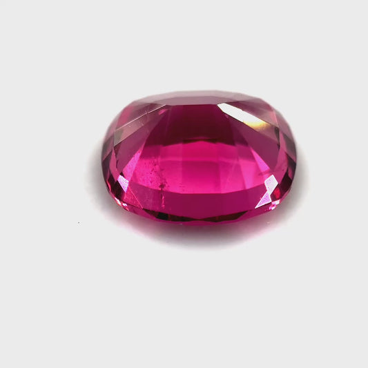 2.10 ct Cushion Purplish-Pink Rhodolite Garnet