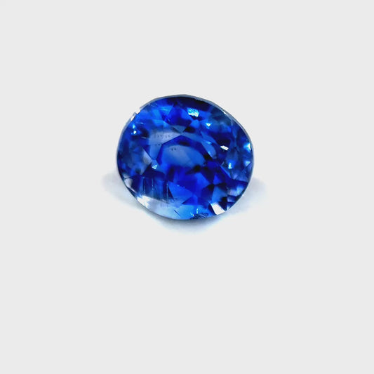 1.02 ct Oval Cornflower Blue Unheated Sapphire