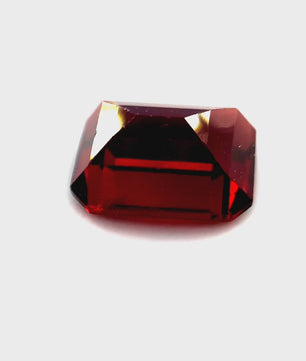 3.14 ct Octagonal Red Rhodolite Garnet