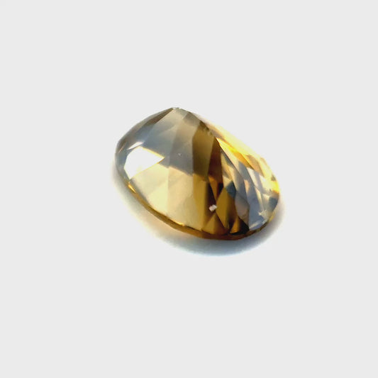 1.71ct Oval Brownish-Yellow Zircon