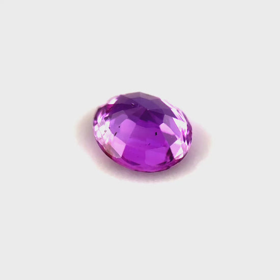 0.81 ct Oval Reddish-Pink Sapphire
