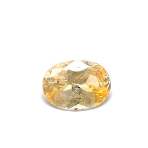 Dark yellow Oval Sapphire