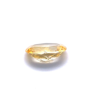 Dark yellow Oval Sapphire