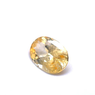 Dark yellow Oval Sapphire