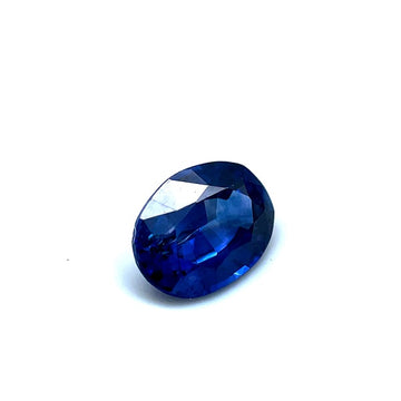 Deep blue Oval Sapphire 1.17 CT