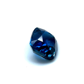 Deep Blue Rectangular Cusion Sapphire 2.22 CT