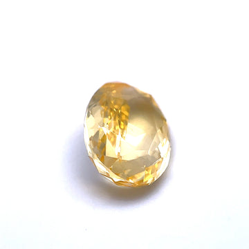 Medium to dark yellow Oval Sapphire 3.64 CT