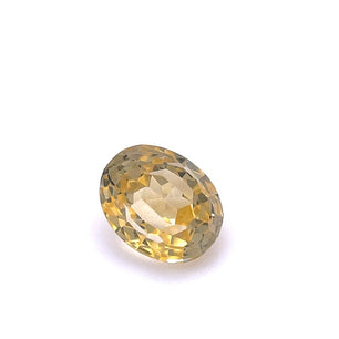 Medium yellow Oval Sapphire 1.91 CT