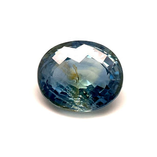 Oval Cut Sapphire Blue/Yellow 3.83 CT