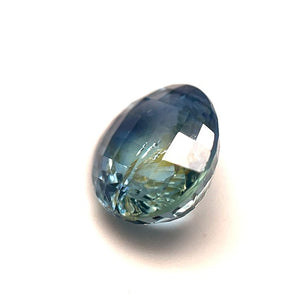 Oval Cut Sapphire Blue/Yellow 3.83 CT