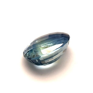 Oval Cut Sapphire Blue/Yellow 3.83 CT