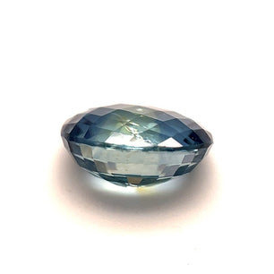 Oval Cut Sapphire Blue/Yellow 3.83 CT